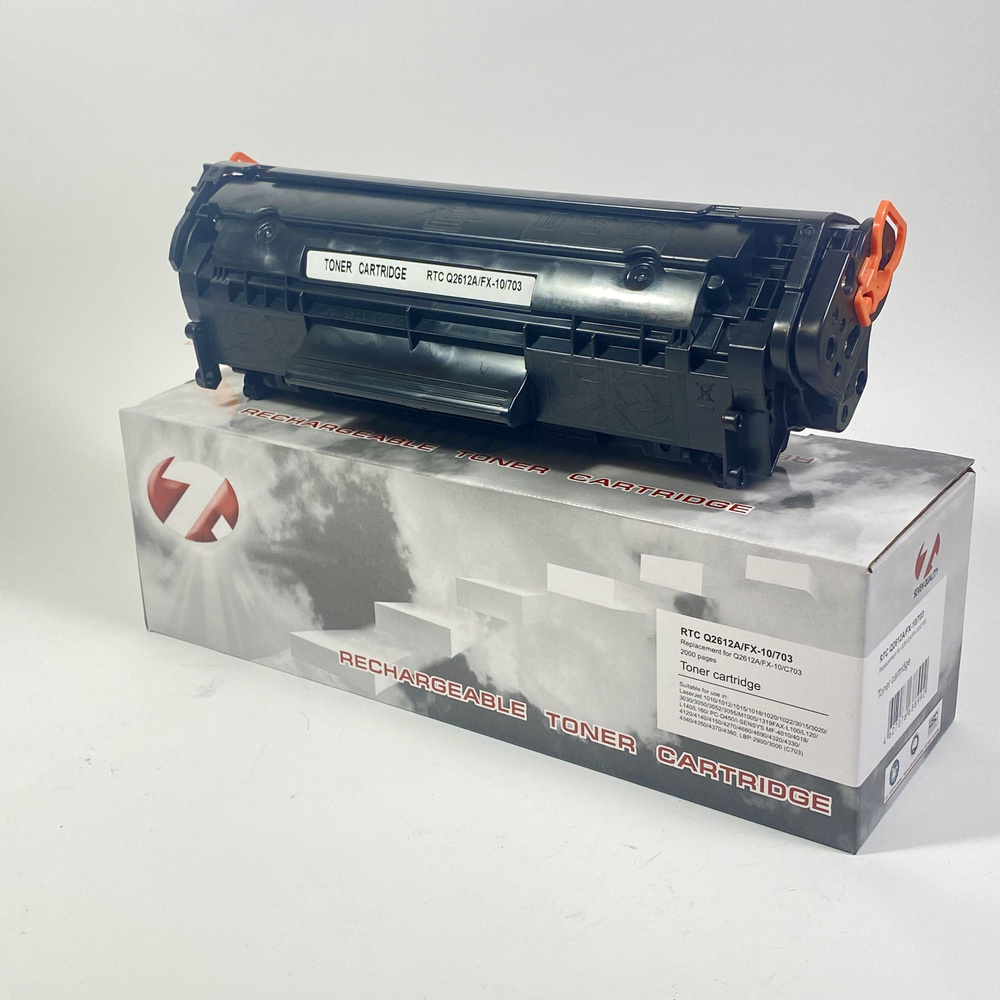 Картридж Q2612A FX-10 Cartridge 703, 7Q, для HP LJ 1010, 1015, 1018, 3015, 3020, 3030, черный, 2000 страниц. #1