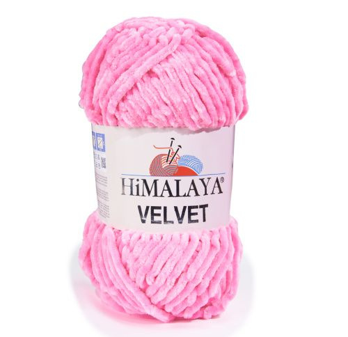 Пряжа плюшевая HiMALAYA VELVET (Гималаи Вельвет ) 91009 Розовый #1