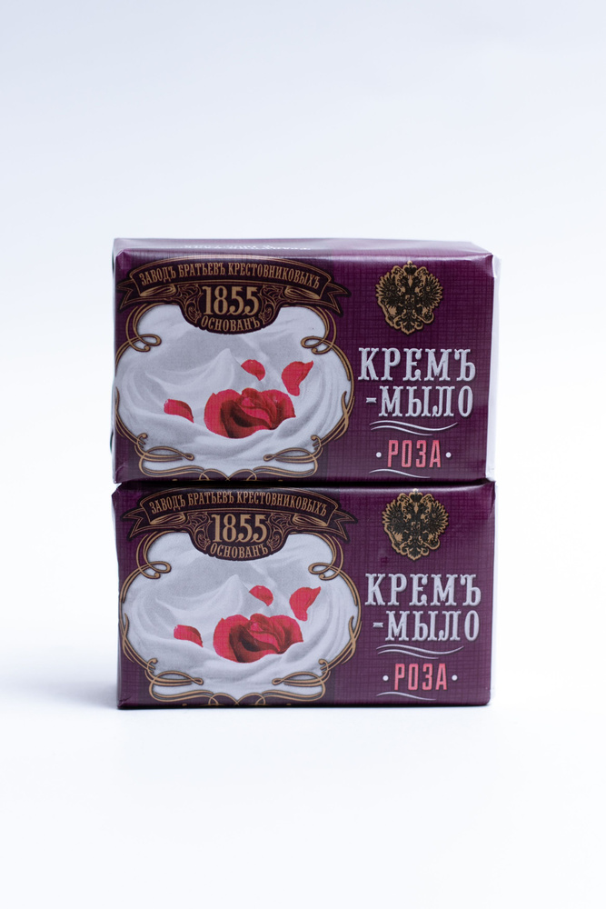 Завод братьев Крестовниковыхъ крем-мыло с ароматом розы 2шт по 190гр  #1