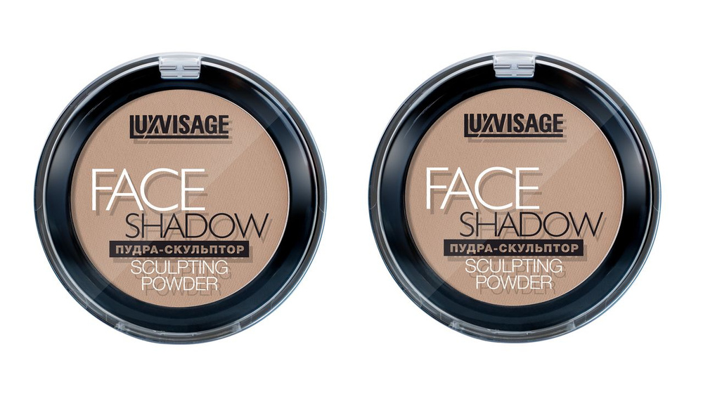 Luxvisage Пудра-скульптор для лица Face Shadow, тон 10 Warm Beige, 2 шт #1