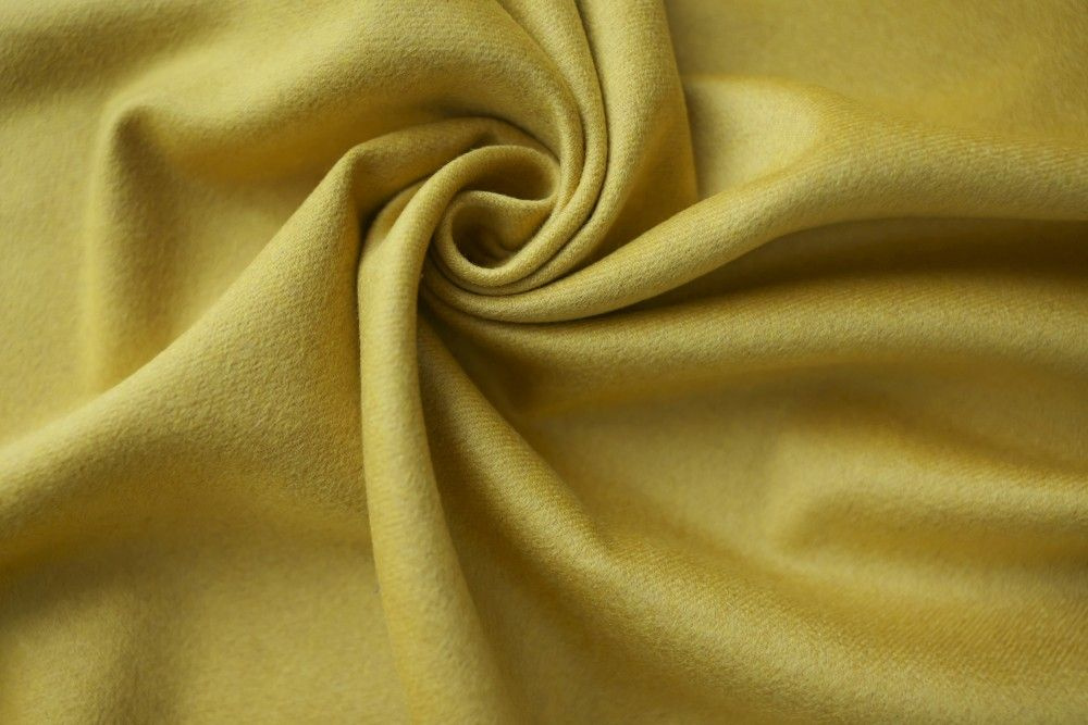 Ткань шерсть с кашемиром горчичного цвета - купить с доставкой по ...