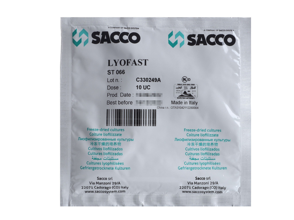 Закваска для сыра Lyofast ST 066 10 UC на 500-2000 л, Sacco #1