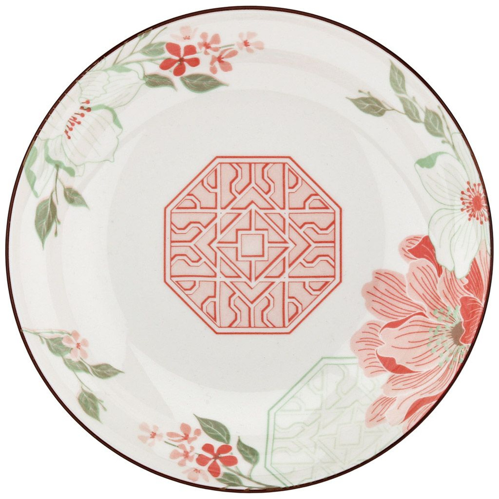 Набор тарелок "Символ любви" из 3 шт. Тарелка глубокая суповая, д179мм h36мм, 420мл, с деколью, фарфор #1