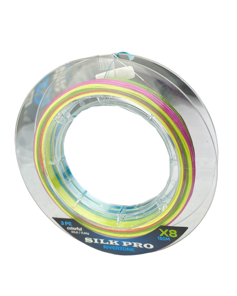 Шнур Riverzone Silk Pro WX8 PE 3,0 150м Colorful #1