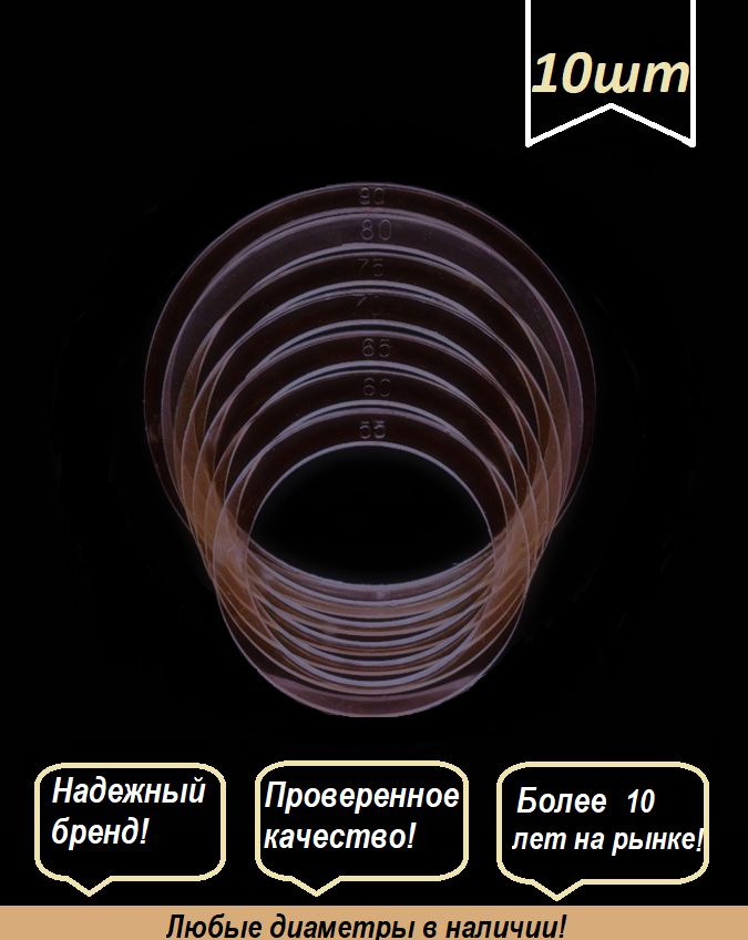 Термо-кольцо протекторное, прозрачное для натяжного потолка, диаметр ...