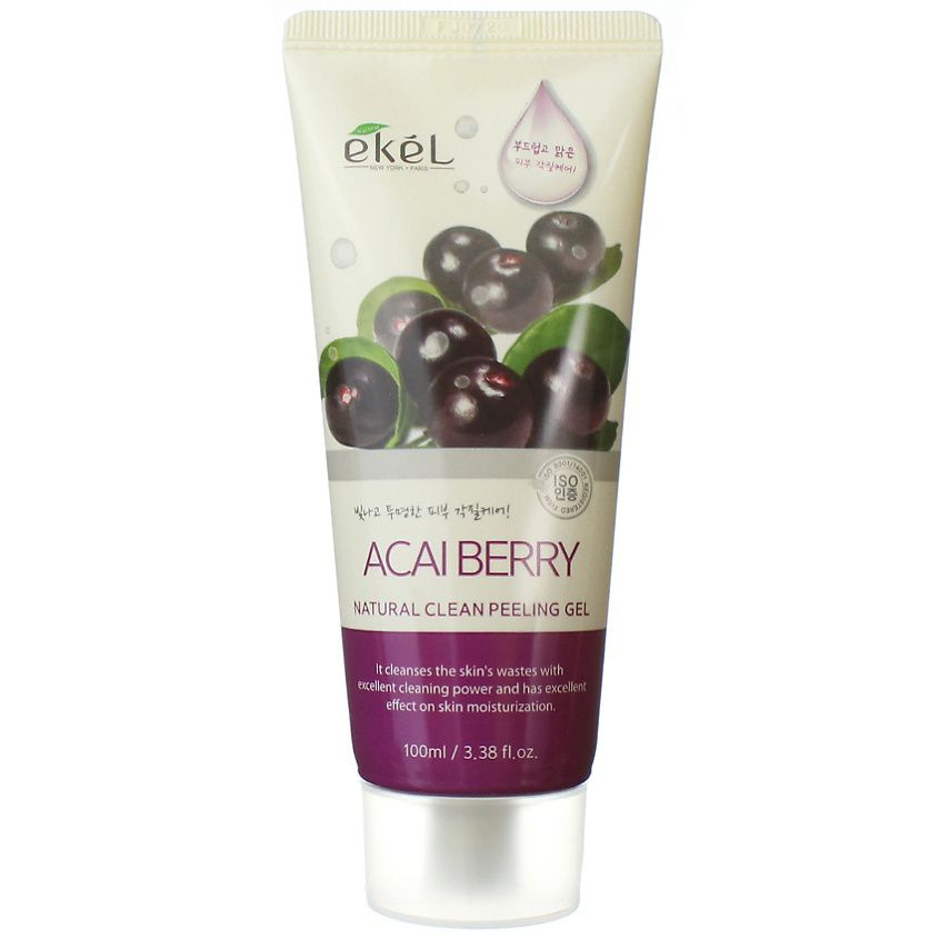 EKEL Гель для умывания скатка с Ягодами Асаи Gel Asai Berry 100 мл  #1