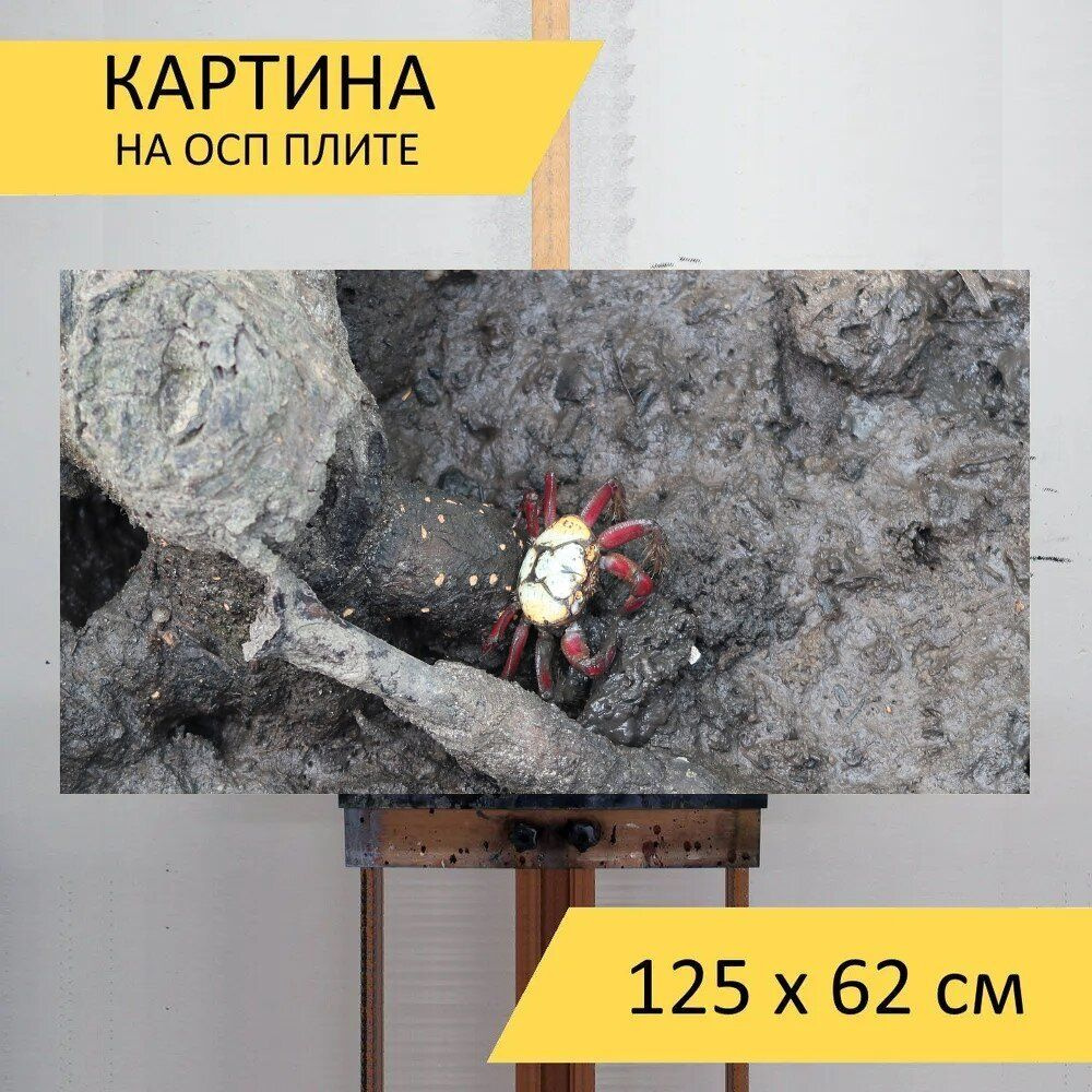 LotsPrints Картина "Краб, манге, баия 59", 125  х 62 см #1