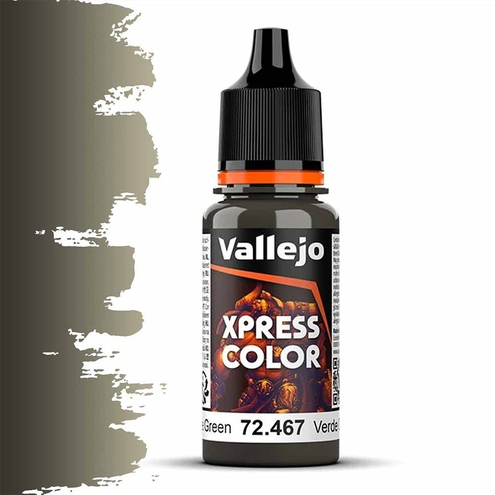 Краска для моделизма Vallejo, серия "Game Color XPress", цвет 72.467 (Camouflage Green), 18 мл  #1