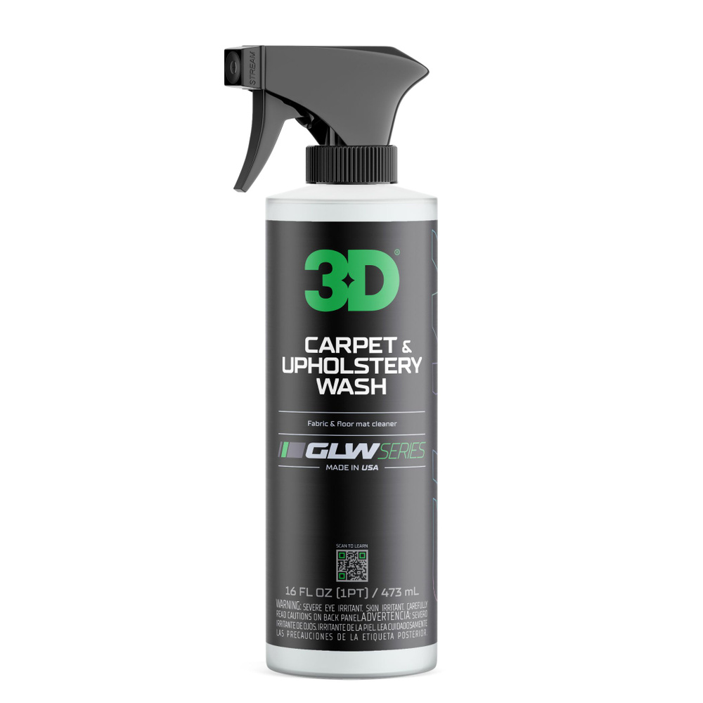 3D GLW Шампунь для ковров, сидений, велюра и обивки CARPET & UPHOLSTERY WASH, 473 мл. 350OZ16  #1