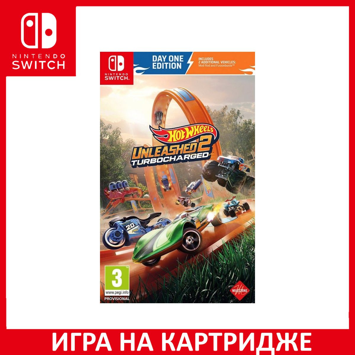 Игра на Картридже Hot Wheels Unleashed 2 Turbocharged Day One Edition (Издание первого дня) (Switch)