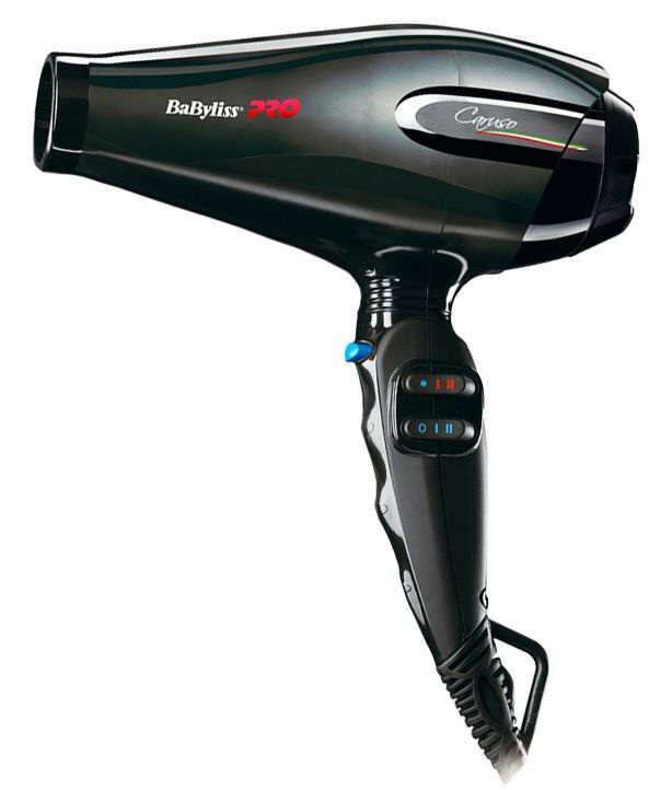 BaByliss PRO Фен для волос Caruso BAB6520RE, 2400 Вт, 2 насадки 2400 Вт, скоростей 2, кол-во насадок #1