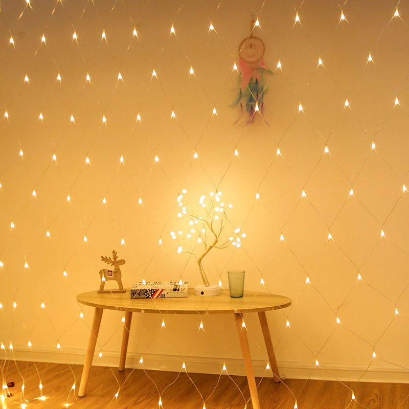 Светодиодная гирлянда сетка 240LED 2х2 м, теплый белый - купить по ...