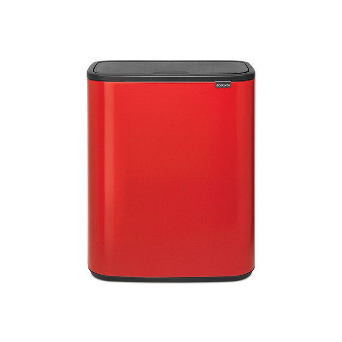 Бак мусорный Brabantia "Bo Touch Bin" пламенно-красный 2х30л 221507 #1