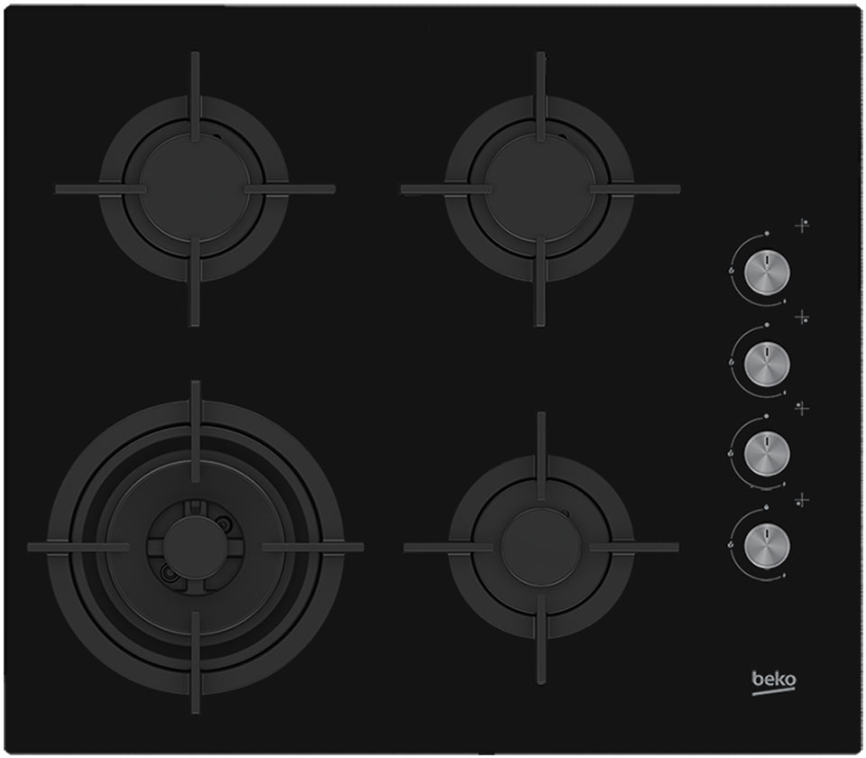 Beko Газовая варочная панель HILW64122S, черный. Уцененный товар  #1