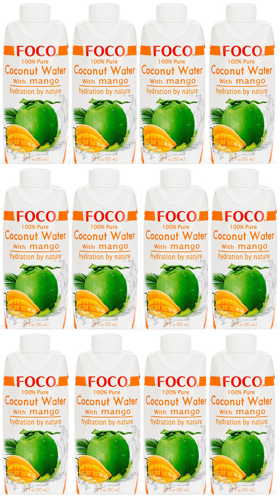 Foco Кокосовая вода с манго, 330 мл X 12 шт #1