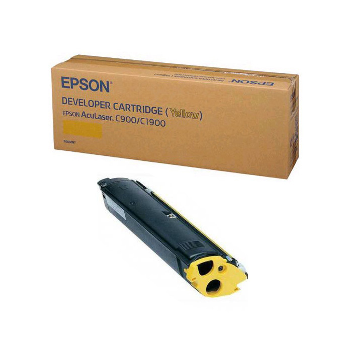 Картридж Epson лазерный ЖЕЛТЫЙ C13S050097 для принтера Epson AcuLaser C1900, Epson AcuLaser C900.  #1
