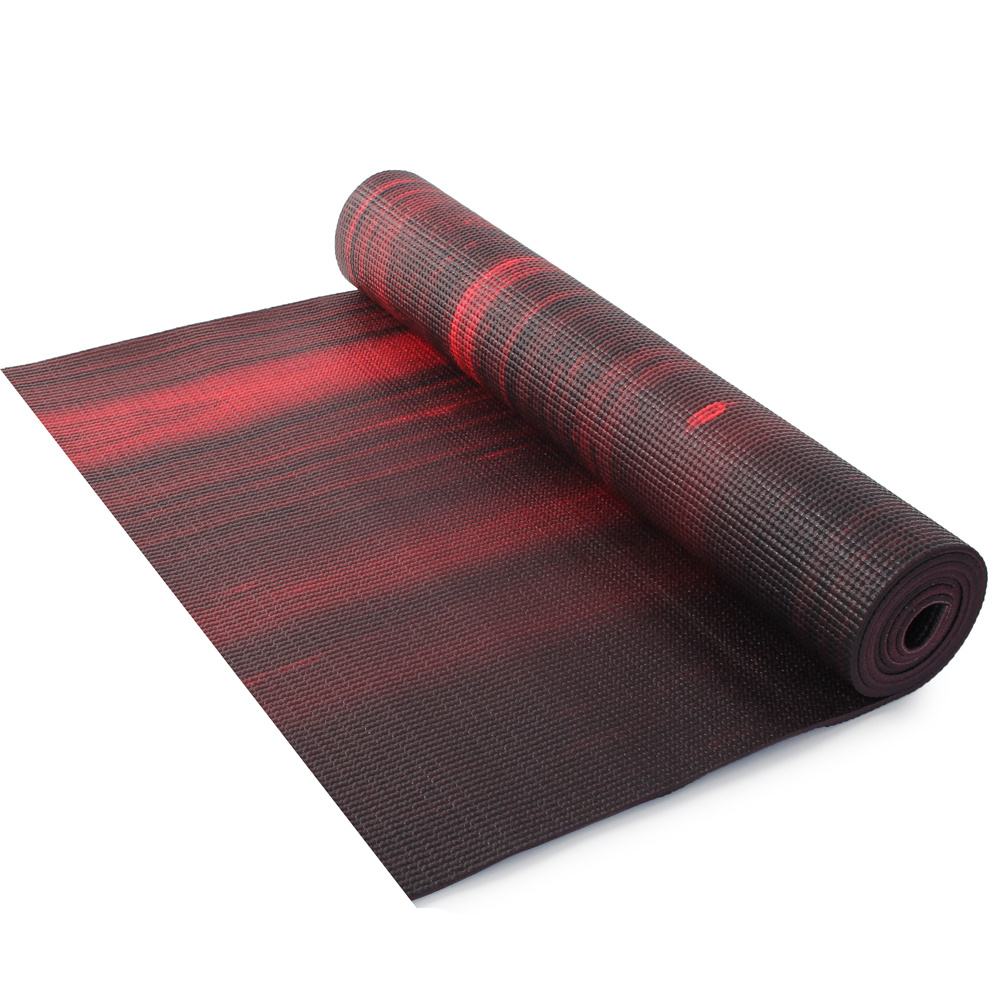 Коврик для йоги и фитнеса Larsen PVC, 361215, разноцветный, 173х60х0,5 см  #1