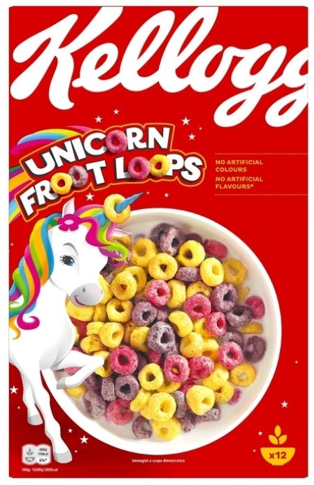 Сухой Завтрак KELLOGG'S Froot Loops Unicorn 375 гр #1