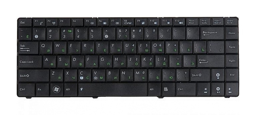 Клавиатура для ноутбука Asus K40 K40E K40IN K40IJ K40AB P/n: 04GNQW1KUS00-1, V090462AS1, 55JM0005  #1