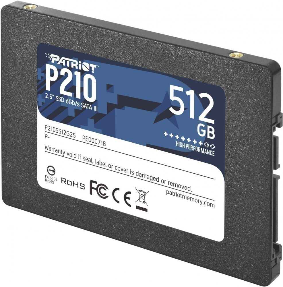 Patriot Memory 512 ГБ Внутренний SSD-диск P210 2.5" SATA3 6.0 Гбит/с (P210S512G25)  #1