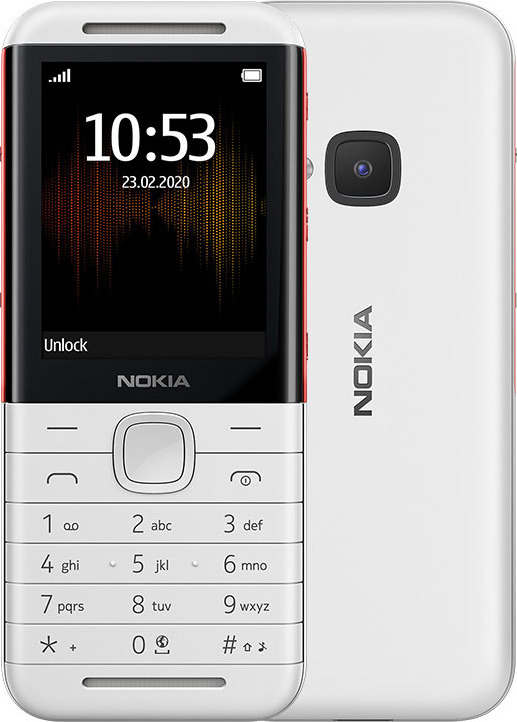 Мобильный телефон 5310 DS WHITE/RED, двойные динамики, 2 SIM, МР3-плеер  #1