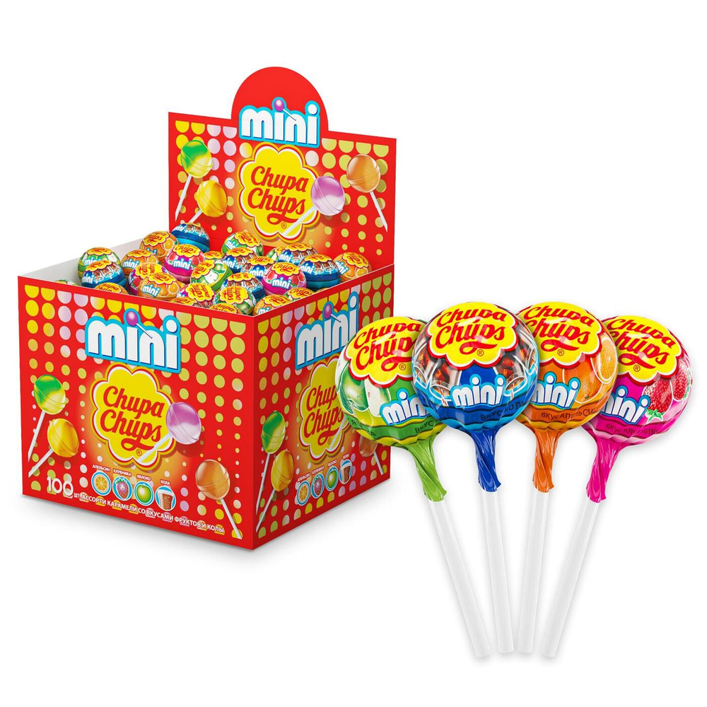 Карамель Chupa Chups Мини, 100 шт по 6 г #1