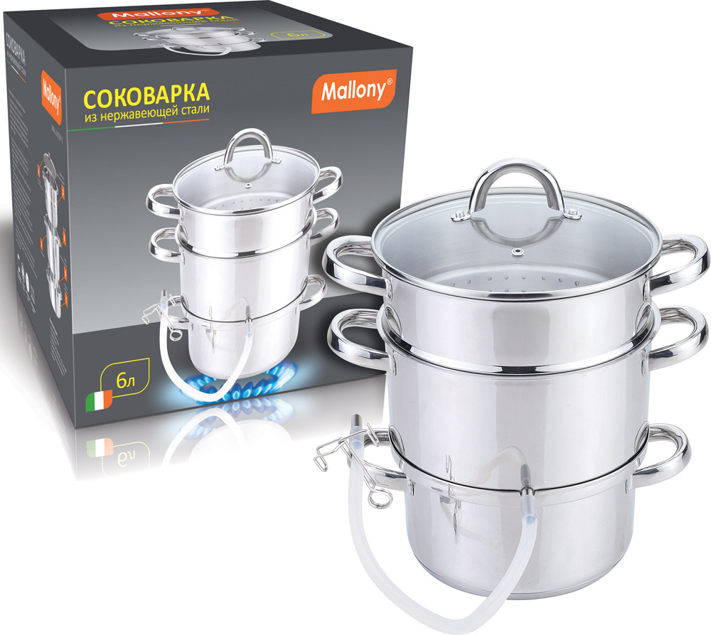 Соковарка MALLONY MAL-JUICER-1 соковарка 6,0л нерж.(985879) #1