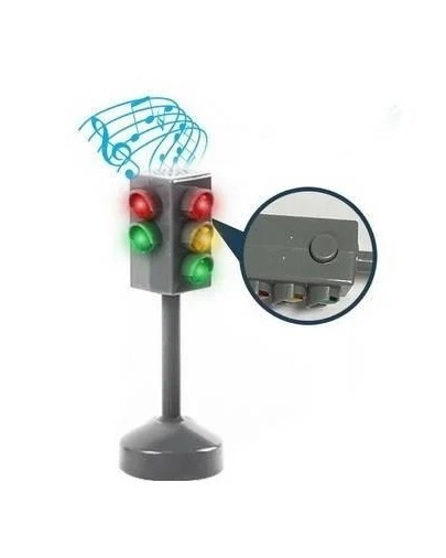 Светофор ABtoys с дорожными знаками, свет, в коробке, 7*5*15 см (ZY808379)  #1