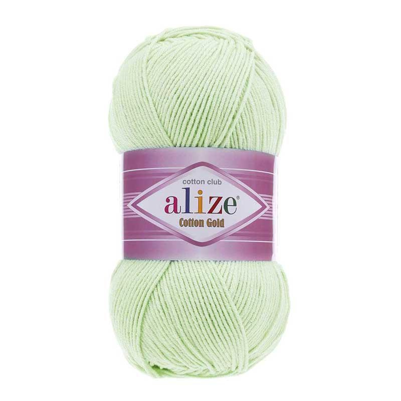 Пряжа Alize Cotton Gold (Коттон Голд) - 5 мотков Цвет: 478 детская зелень 55% хлопок, 45% акрил 100г #1