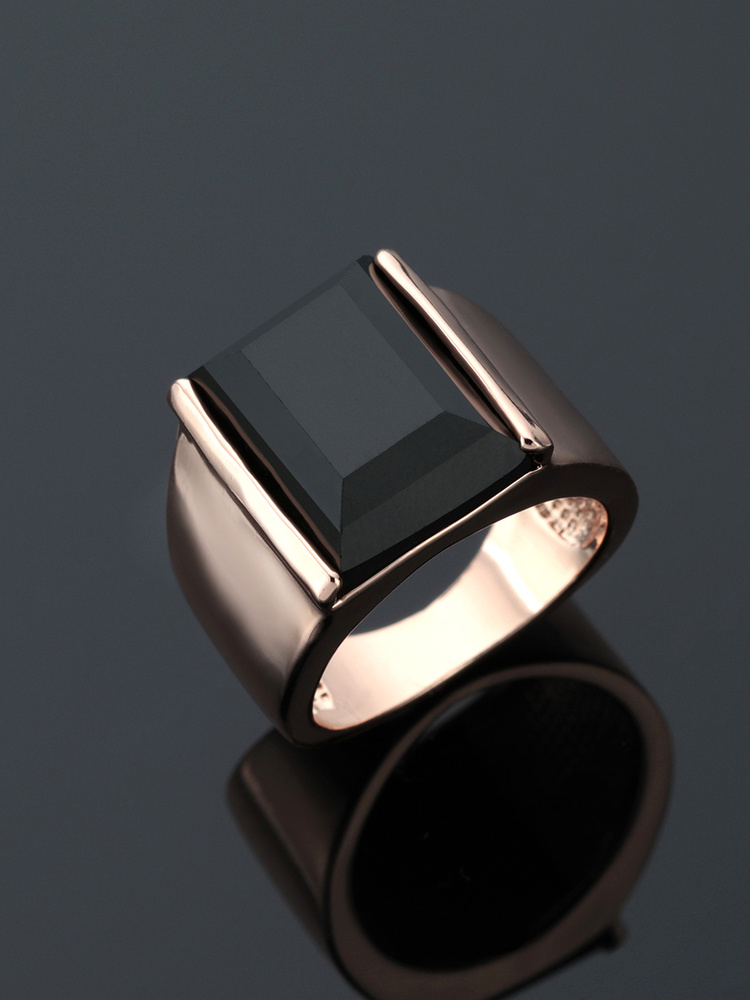 Кольцо Baryshnikov мужское бижутерия под золото массивный перстень с крупным камнем 20  #1