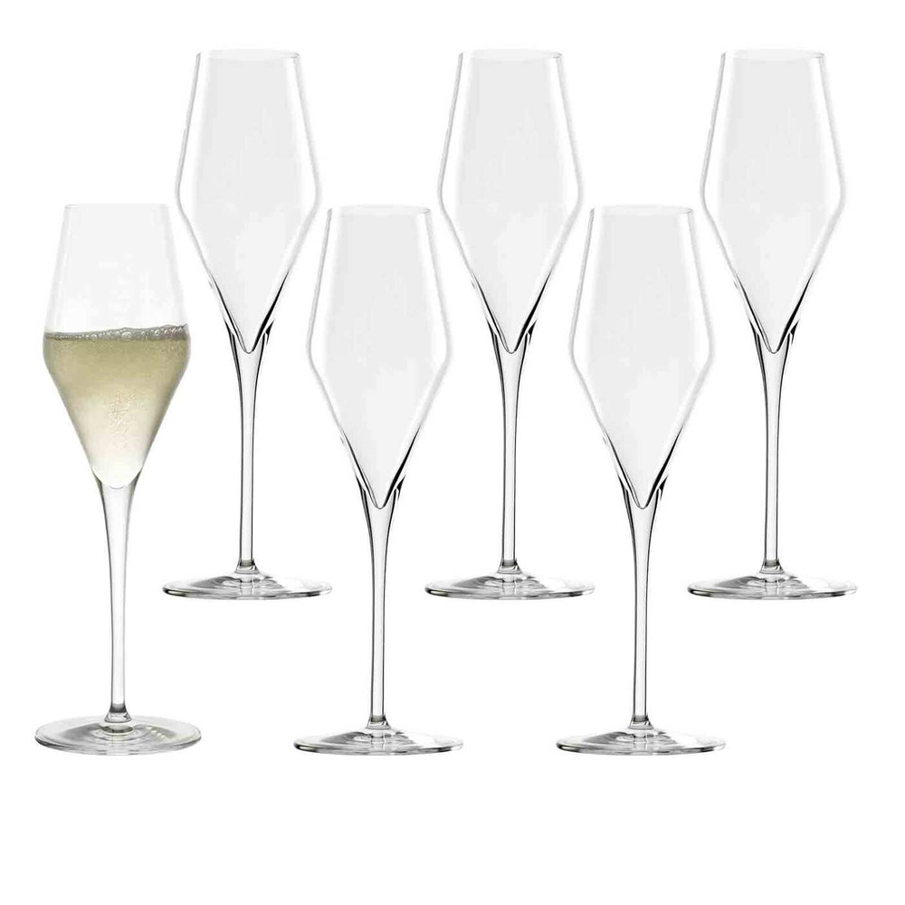 Набор бокалов для шампанского Stolzle Quatrophil, 292 мл, 6 шт. #1