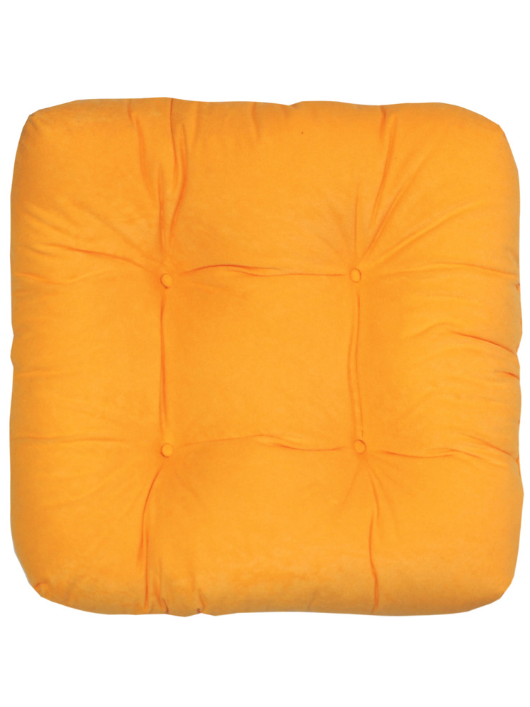 Подушка для сиденья МАТЕХ VELOURS LINE 40х40 см. Цвет абрикосовый, арт. 43-195  #1