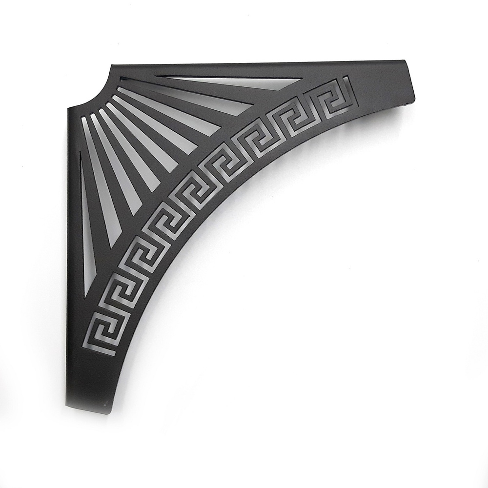 ОДИН Кронштейн декоративный "Греческий 150", 1 шт. 15х15х2 см. 0,15 Черный  #1