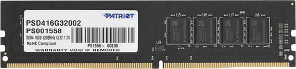 Patriot Memory Оперативная память Signature DDR4 3200 МГц 1x16 ГБ (PSD416G32002)  #1