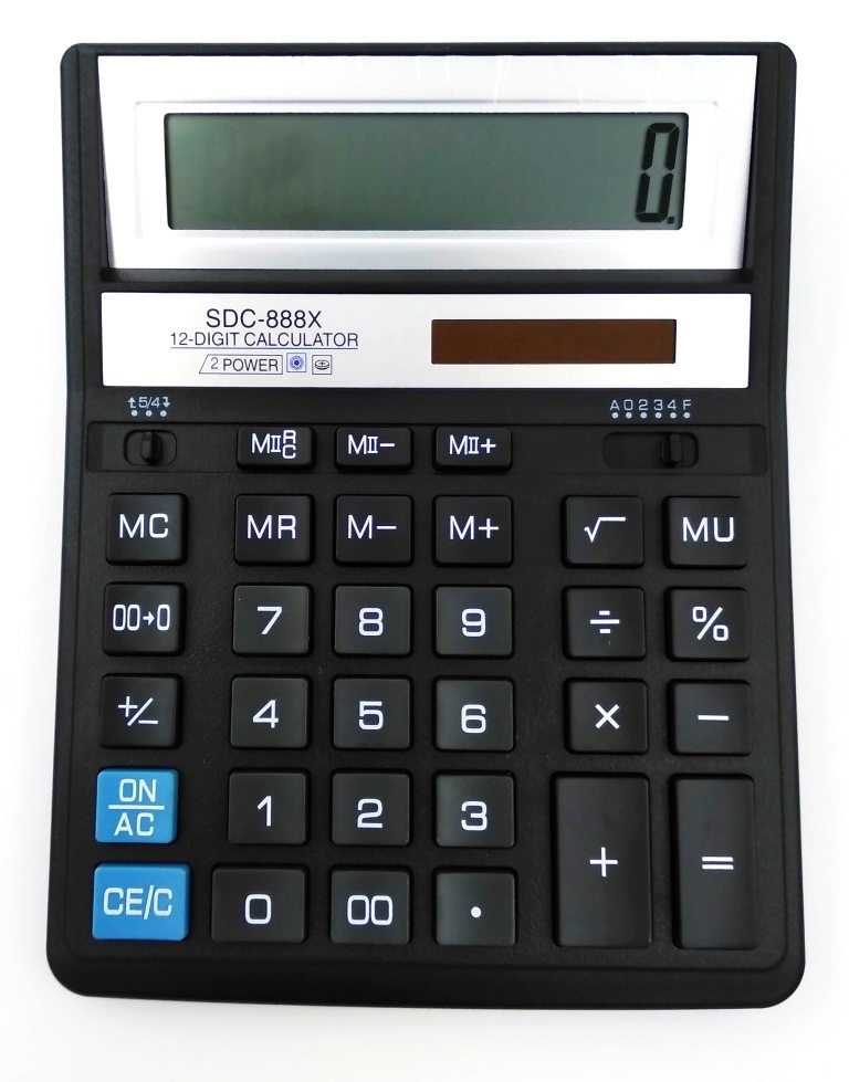 Калькулятор 12 разрядов настольный большой SDC-888X для вычислений, калькулятор для ЕГЭ для школы для #1