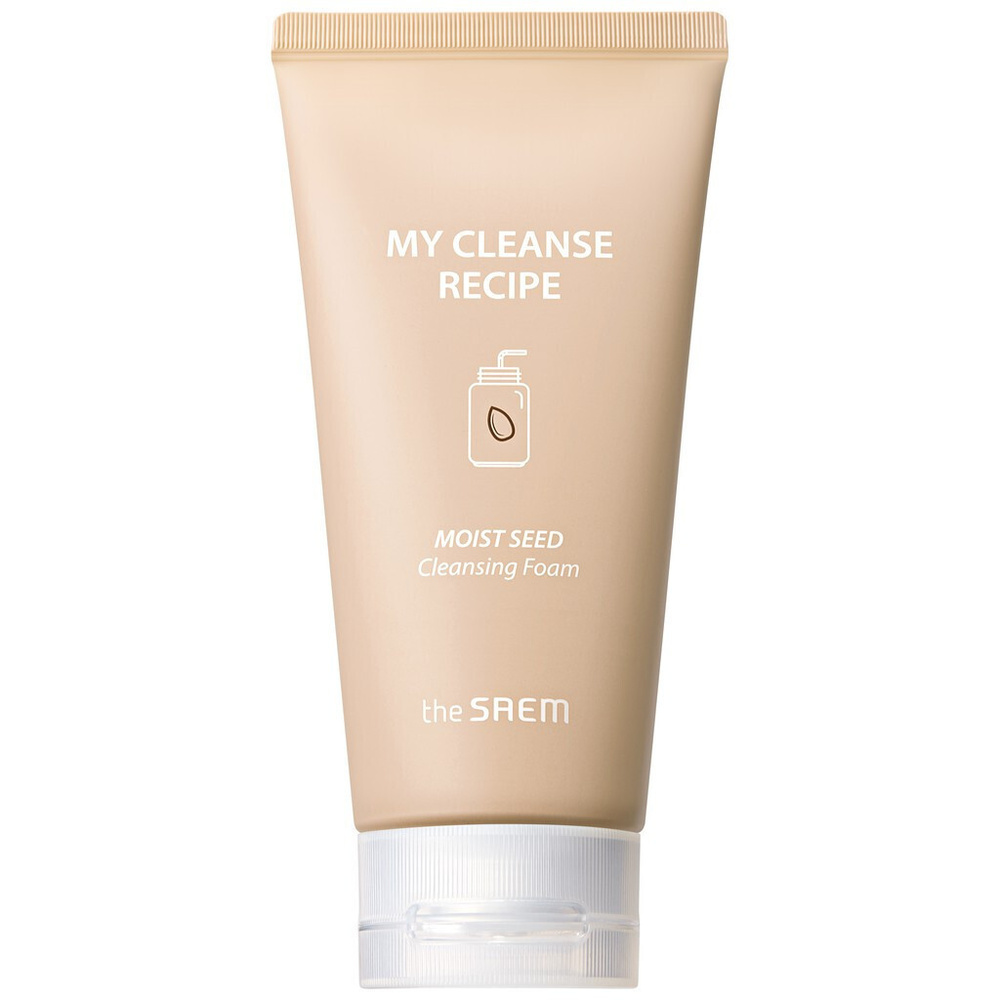 The Saem My Cleanse Recipe Cleansing Foam Moist Seed увлажняющая пенка для умывания лица с экстрактами #1