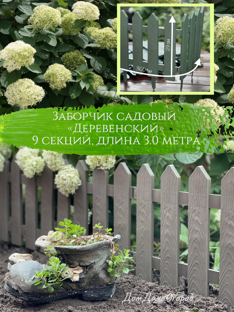 Садовые заборчики и стенки