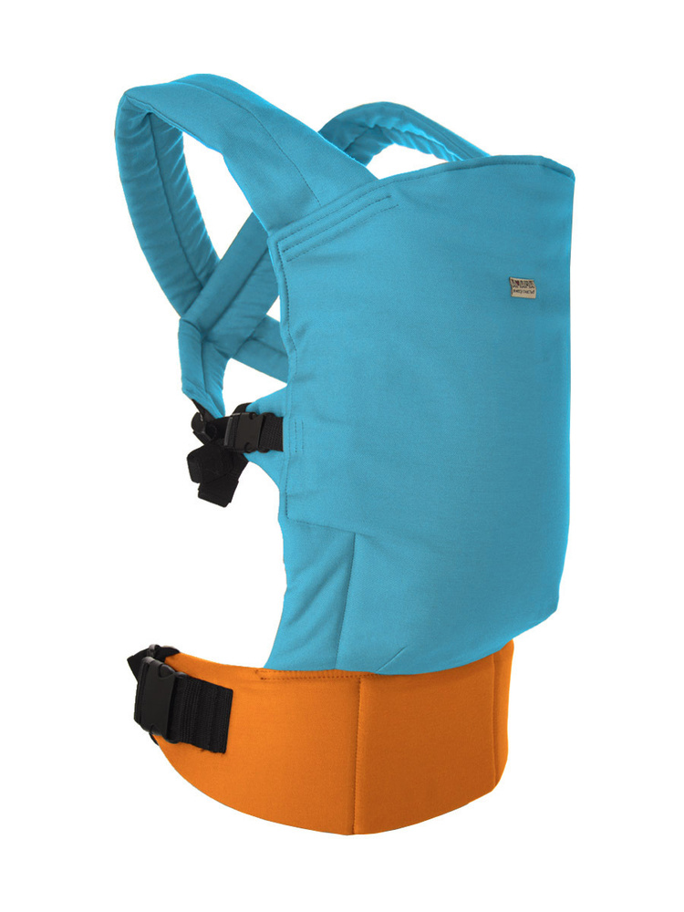 Амама Эрго-рюкзак облегчённый Х-ЛЕГЧЕР V2, лён, хлопок, цвет: бирюзовый, оранжевый  #1