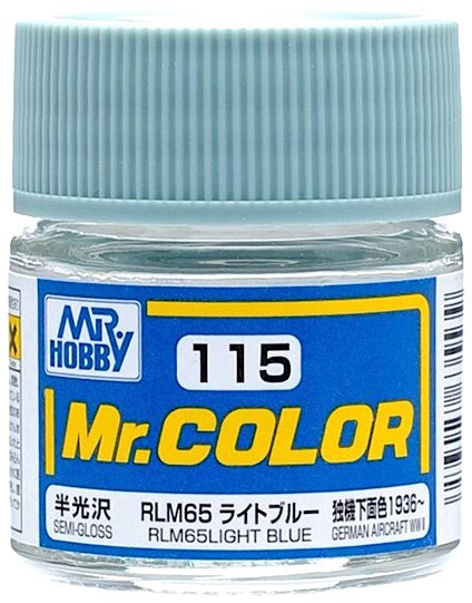 Mr.Color Краска эмалевая цвет RLM63 Светло-голубой полуматовый,10мл  #1