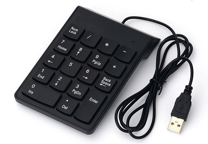 Numpad USB цифровая клавиатура дополнительная / Портативная компактная бесшумная мини-клавиатура КС-343 #1