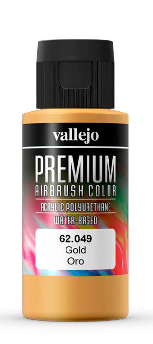Краска Vallejo серии Premium Color - Gold 60мл. #1