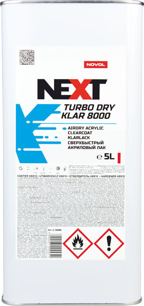 NEXT TURBO DRY KLAR 8000 Бесцветный акриловый лак (5,0 л) + Отвердитель NEXT Н8910 (2,5 л)  #1