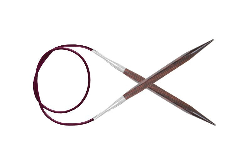 Спицы для вязания круговые деревянные 3.0 мм 40 см Knit Pro Cubics на тросике  #1