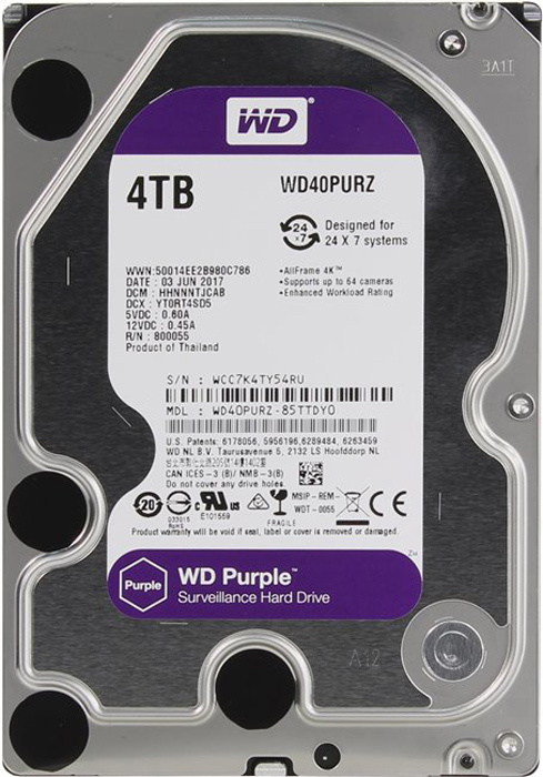 Western Digital 4 ТБ Внутренний жесткий диск (WD40PURZ
)  #1