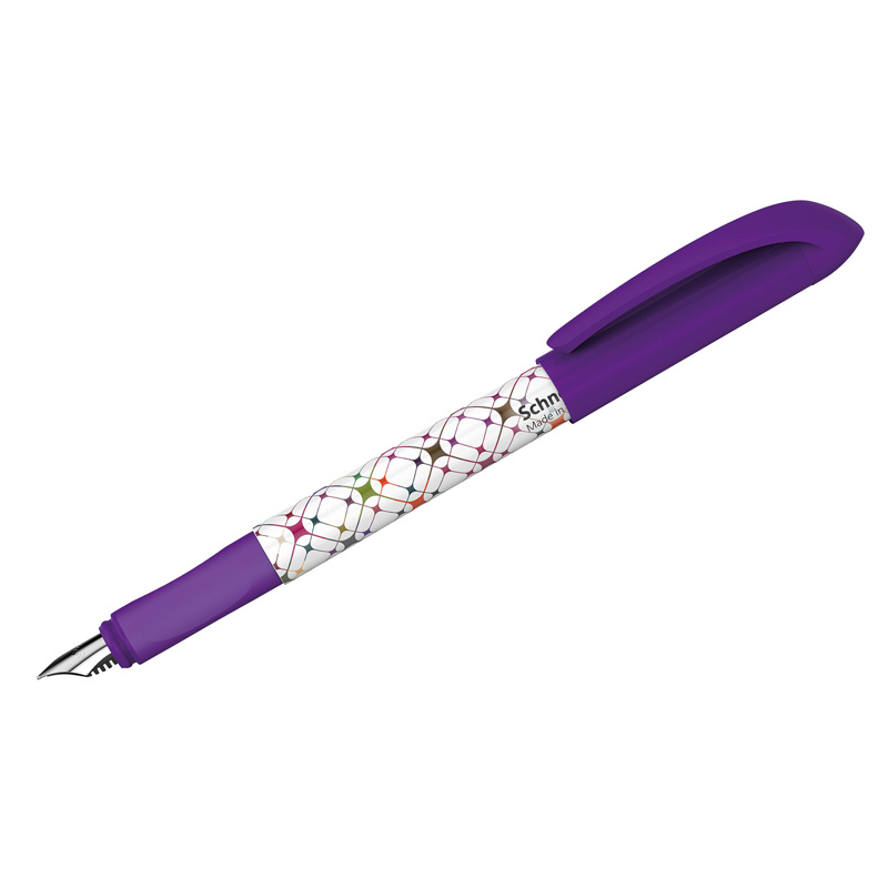 Ручка перьевая Schneider Voice, 1 картридж, грип, фиолетовый корпус  #1