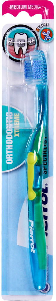 Зубная щетка для брекетов Pierrot orthodontic specialist xtreme (желто-зеленая)  #1