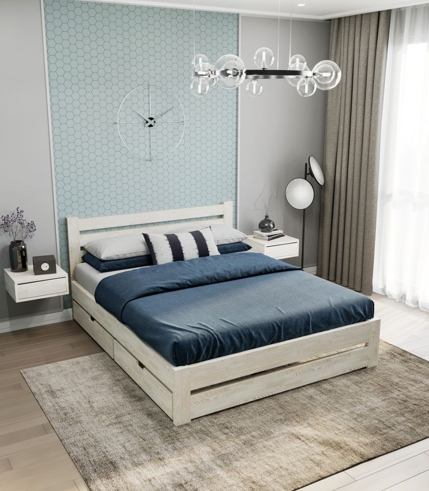 МиДа-Трейд Двуспальная кровать, модель АМЕЛИЯ-2, 180х180 см  #1
