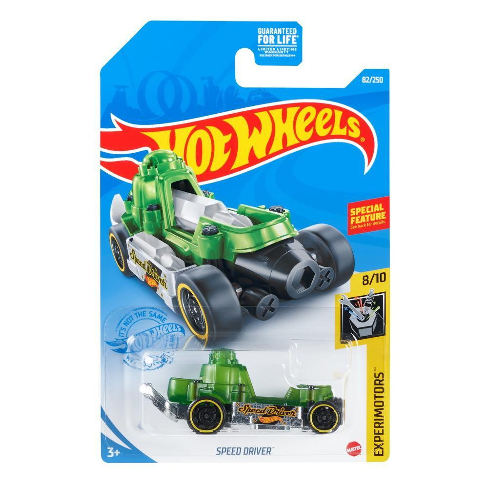 GTC25 Машинка металлическая игрушка Hot Wheels коллекционная модель SPEED DRIVER зеленый/серебристый #1