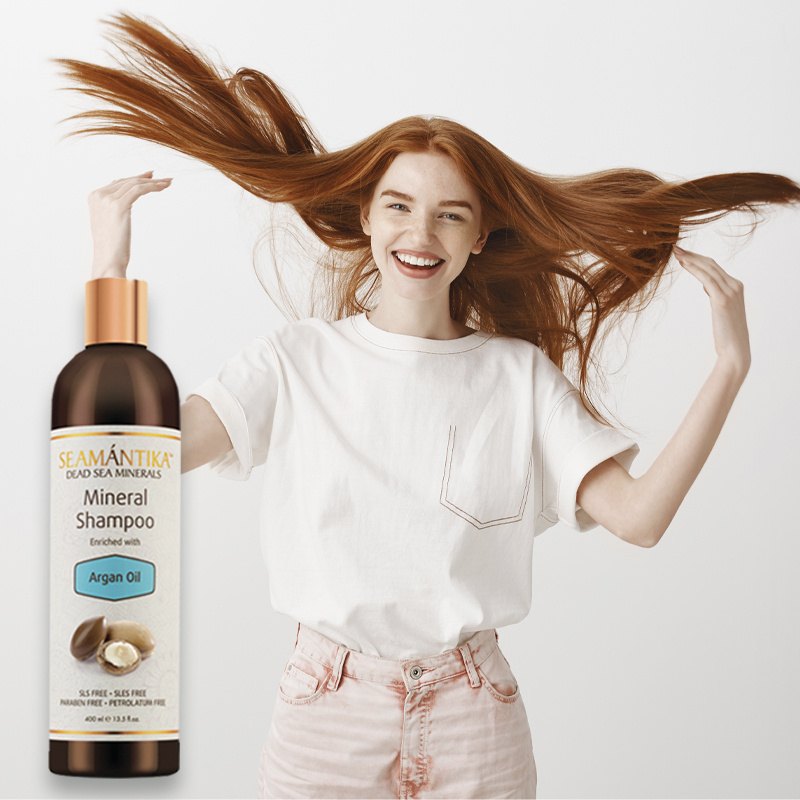Seamantika Шампунь женский для волос с Аргановым маслом, увлажняющий, восстанавливающий, женский и для #1
