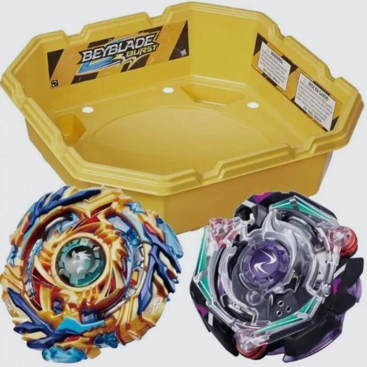 Игрушка из мультсериала BeyBlade Burst/Набор Арена + 2 волчка, игрушка детская / Жёлтый  #1